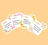 Mother's Day -Anneler Günü Tebrik Kartı 4 Lü Özel Kesim Kartlar-ANNE-03