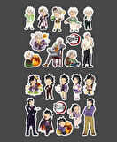 Demon Slayer Sanemi Shinazugawa - Genya Shinazugawa 2 Li Set Anime Sticker Çıkartma Kimetsu no yaiba