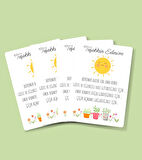 teşekkür kartı-Özel gün 24 Kasım -Öğretmenler Günü Tebrik Kartı 4 Lü-Not Kartı-hediye kartı-tek yüzlü