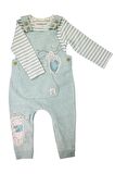Bebek %100 Pamuk Disney Winnie The Pooh Baskılı Uzun Kollu Bodysuit Ve Salopet Takımı