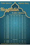 Ramazan İmsakiyesi Modern Kişiye Özel Tasarımlı Dijital Baskı 2 Adet A4 300 gr Model 25