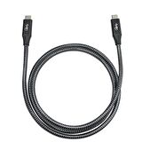 LivX Action Thunderbolt 4 Type C Kablo 100 W PD Şarj 3 Metre 40 Gbps Veri ve Görüntü Aktarım Kablosu Örgülü Kablo TH03