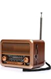Mini Taşınabilir Nostaljik Radyo Görünümlü Bluetooth Özellikli Hoparlör