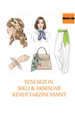 Çiçek Zerafeti Fular Bandana – Estascarf 100x9 cm