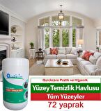 Islak Kova Mendil 72 Adet - Dezenfektanlı Alkol Bazlı, Limon Kokulu