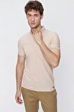 Kısa Kol Oxford Polo Yaka Slim Fit Dar Kesim Klasik T-Shirt 1011220140 Hardal