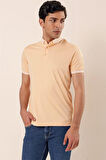 Bal Kısa Kollu MerserizePamuklu Casual Slim Fit Dar Kesim T-Shirt 1011230156