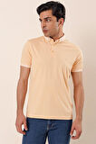 Bal Kısa Kollu MerserizePamuklu Casual Slim Fit Dar Kesim T-Shirt 1011230156