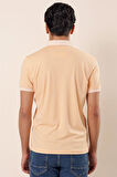 Bal Kısa Kollu MerserizePamuklu Casual Slim Fit Dar Kesim T-Shirt 1011230156