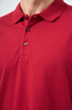 Bordo Kısa Kol Düz Pike Polo Yaka Casual Slim Fit Tişört 1011240194