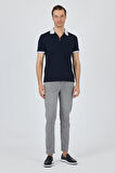 Kısa Kol Düz Pike Polo Yaka Cepsiz %100 Pamuk Slim Fit Tişört 1011250130