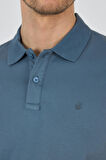 Mavi Kısa Kol Düz Pike Polo Yaka Cepsiz Pamuk Casual Slim Fit Tişört 1011250157_302