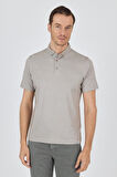 Bej Kısa Kol Düz Suprem Polo Yaka Cepsiz Pamuklu Casual Slim Fit Tişört 1011250160_605