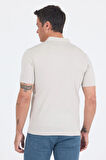 Taş Rengi Kısa Kol Düz Suprem Polo Yaka Cepsiz Esnek Casual Slim Fit Tişört 1011250161_610