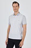 Kısa Kol Baskılı Pike Polo Yaka Cepsiz Slim Fit Tişört 1011250167
