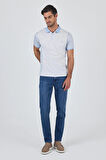 Kısa Kol Baskılı Pike Polo Yaka Cepsiz Slim Fit Tişört 1011250167