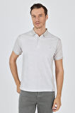 Kısa Kol Baskılı Pike Polo Yaka Cepsiz Slim Fit Tişört 1011250167