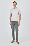 Kısa Kol Baskılı Pike Polo Yaka Cepsiz Slim Fit Tişört 1011250167