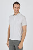 Kısa Kol Baskılı Pike Polo Yaka Cepsiz Slim Fit Tişört 1011250167