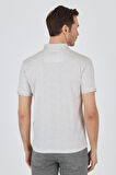 Kısa Kol Baskılı Pike Polo Yaka Cepsiz Slim Fit Tişört 1011250167