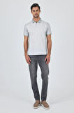Kısa Kol Baskılı Pike Polo Yaka Cepsiz Slim Fit Tişört 1011250167