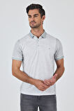 Kısa Kol Baskılı Pike Polo Yaka Cepsiz Slim Fit Tişört 1011250167