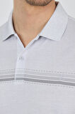 Kısa Kol Baskılı Pike Polo Yaka Cepsiz Slim Fit Tişört 1011250168