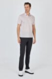 Kısa Kol Baskılı Pike Polo Yaka Cepsiz Slim Fit Tişört 1011250169