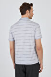 Kısa Kol Baskılı Pike Polo Yaka Cepsiz Slim Fit Tişört 1011250170