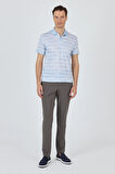 Kısa Kol Baskılı Pike Polo Yaka Cepsiz Slim Fit Tişört 1011250170
