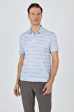 Kısa Kol Baskılı Pike Polo Yaka Cepsiz Slim Fit Tişört 1011250170