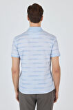 Kısa Kol Baskılı Pike Polo Yaka Cepsiz Slim Fit Tişört 1011250170