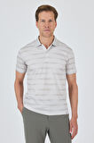 Kısa Kol Baskılı Pike Polo Yaka Cepsiz Slim Fit Tişört 1011250170