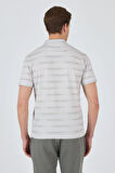Kısa Kol Baskılı Pike Polo Yaka Cepsiz Slim Fit Tişört 1011250170