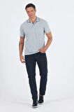 Koyu Haki Kısa Kol Polo Yaka Cepli Classic Standart Beden Tişört 1011250172