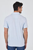 Koyu Mavi Polo Yaka Kısa Kol Cepsiz Slim Fit Classic Tişört 1011250176
