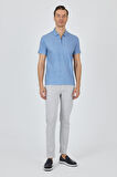 Mavi Polo Yaka Kısa Kol Cepsiz Slim Fit Classic Tişört 1011250176