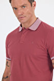 Gül Kurusu Polo Yaka Kısa Kol Cepsiz Slim Fit :%100 Pamuk Tişört 1011250182