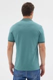 Yeşil Polo Yaka Pike Kısa Kol Slim Fit %100 Pamuk Tişört 1011260171