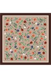 Tarzını Seç Kahverengi Gül Fular / Bandana / Aksesuar 48x48 cm