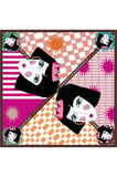 Tarzını Seç Kahverengi Queen Fular / Bandana / Aksesuar 48x48 cm