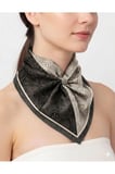 Tarzını Seç Siyah Royal Fular / Bandana / Aksesuar 48x48 cm