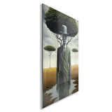 Sanatsal Cam Tablo - Sürrealizm - Dikey Motif 03-010