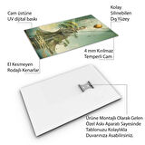 Sanatsal Cam Tablo - Sürrealizm - Dikey Motif 03-016