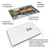 Sanatsal Cam Tablo - Sürrealizm - Dikey Motif 03-017