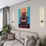 Sanatsal Cam Tablo - Pop Art - Dikey Motif 05-008