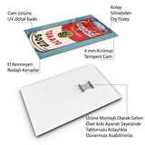 Sanatsal Cam Tablo - Pop Art - Dikey Motif 05-016