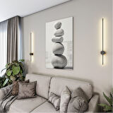 Sanatsal Cam Tablo - Minimalizm - Dikey Motif 07-013