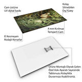 Sanatsal Cam Tablo - Art Nouveau - Dikey Motif 08-009
