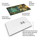Sanatsal Cam Tablo - Art Nouveau - Dikey Motif 08-014
